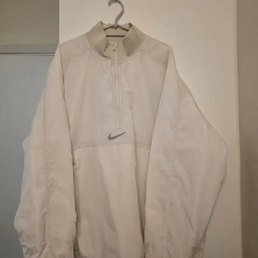 [BUNJANG] Supreme x Nike Ripstop Pullover White / 슈프림 x 나이키 립스탑 풀오버 화이트 - 24SS