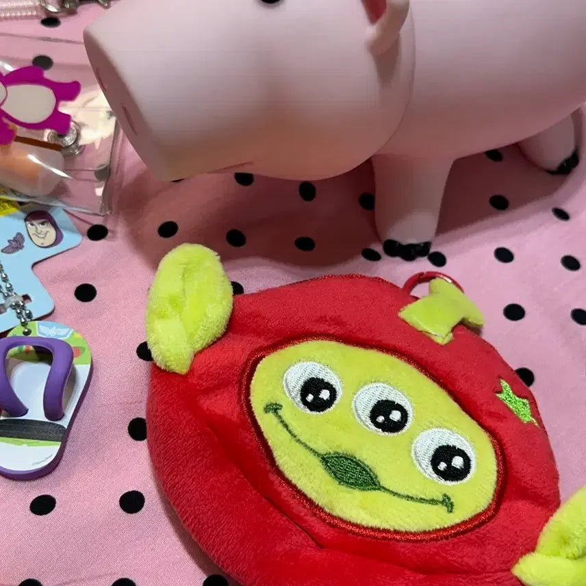 [BUNJANG] Daiso Toy Story Alien Tomato Pouch / 다이소 토이스토리 알린토마토 파우치