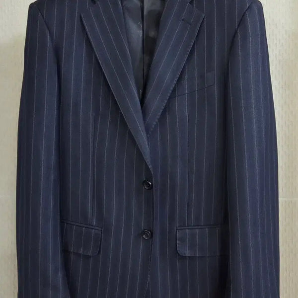 [BUNJANG] Giorgio Armani Collezione Striped Wool Blend Suit Set / 명품 아르마니 스트라이프 정장 셋트 46