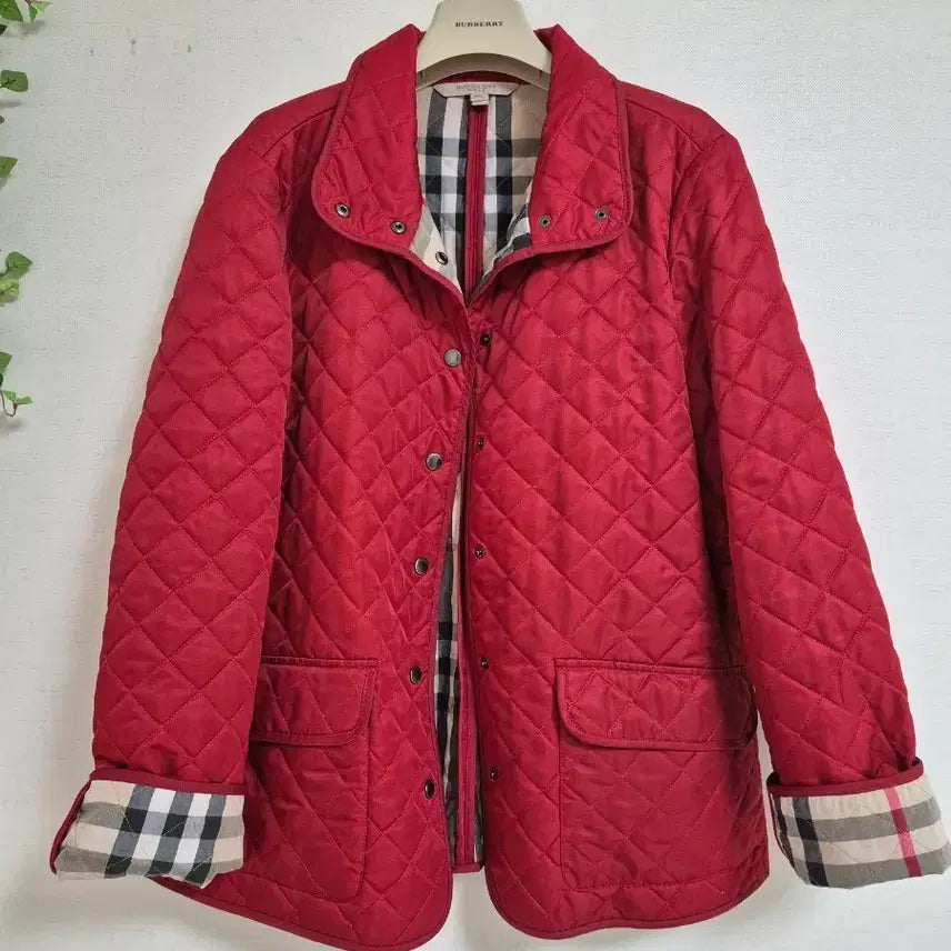 [BUNJANG] Burberry Quilted Jacket Red / 버버리 퀼팅 자켓 레드  (정품)
