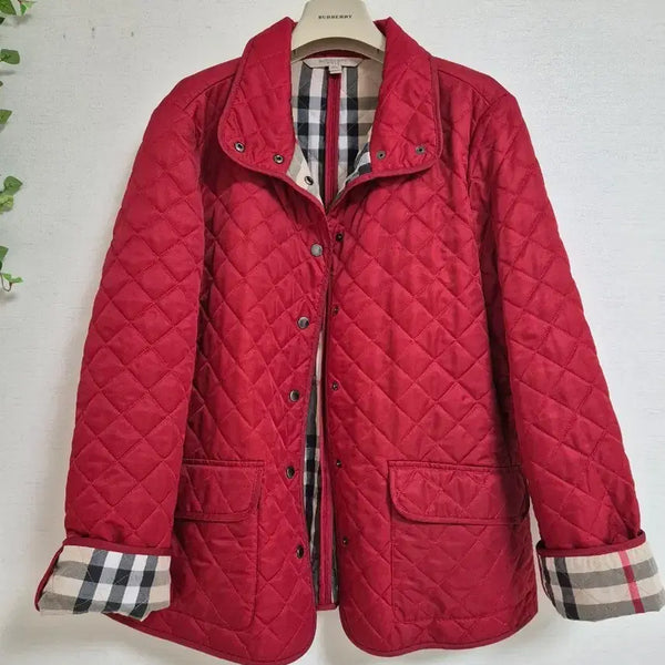 [BUNJANG] Burberry Quilted Jacket Red / 버버리 퀼팅 자켓 레드  (정품)
