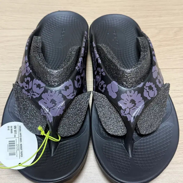 [BUNJANG] OOFOS Midnight Tropics Sandals / 우포스 조리 미드나잇 트로픽스