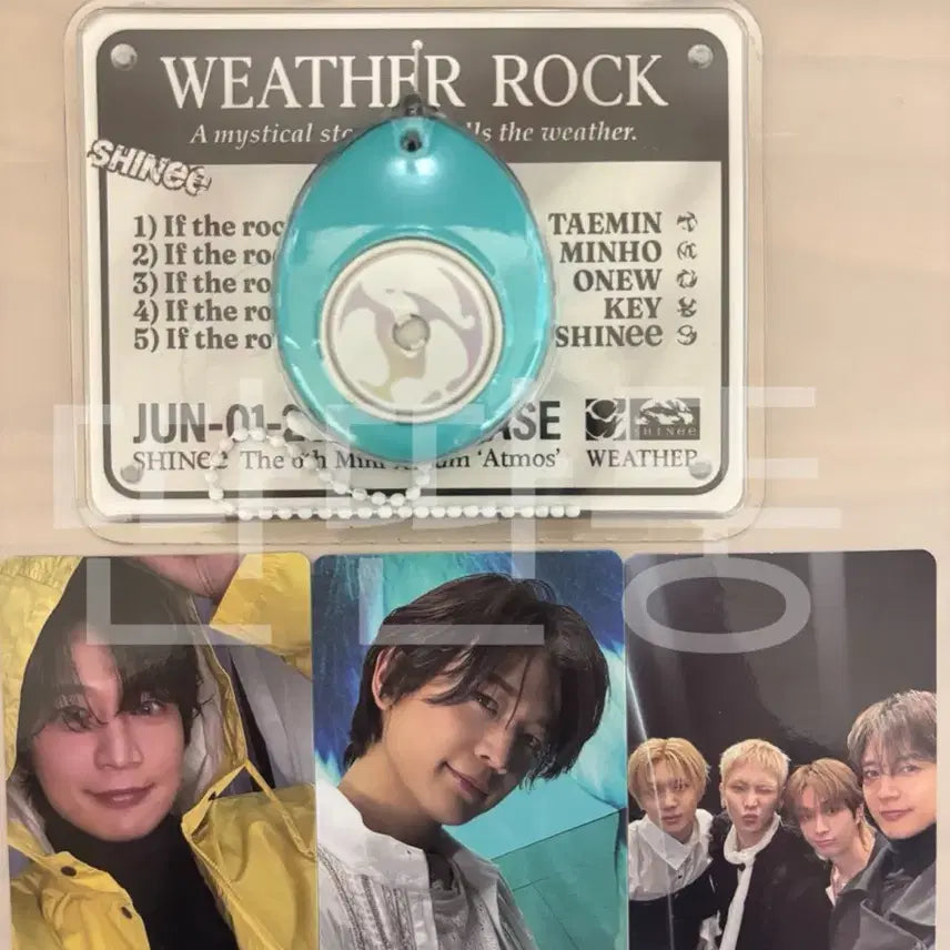 [BUNJANG] SHINee Atmos Weather Rok Minho Version Photocard Set (Raincoat Photocard) / 샤이니 애트모스 웨더락 민호버전 포카세트(우비포카)