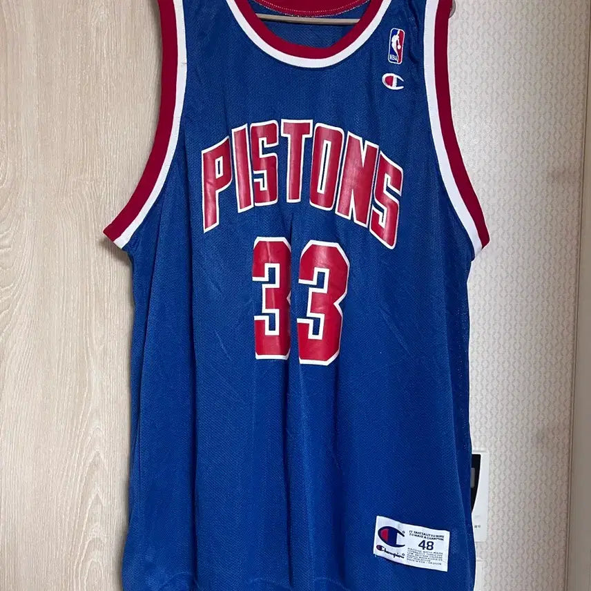 [BUNJANG] Champion Detroit Pistons Grant Hill 90s NBA Jersey / 90s OG 챔피온 디트로이트 피스톤즈 그랜트 힐 nba 농구 져지