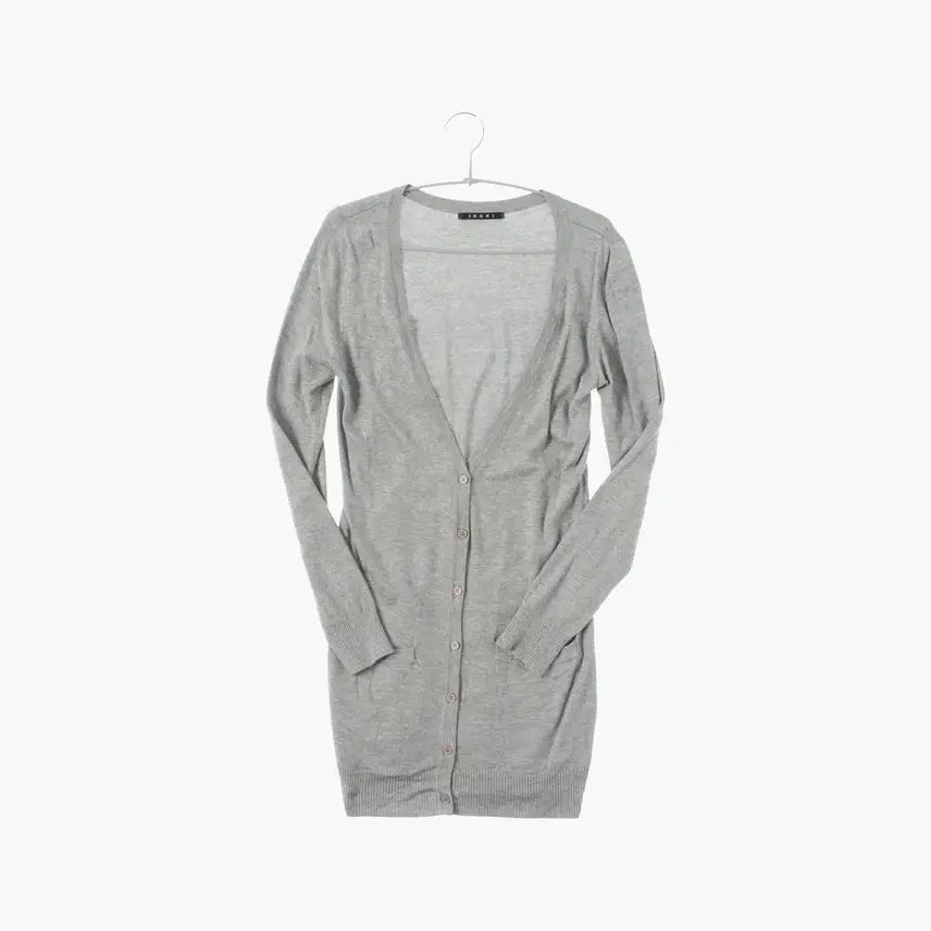 [BUNJANG] INGNI Gray Long Cardigan / INGNI 그레이 롱 가디건 일본 브랜드 빈티지 m