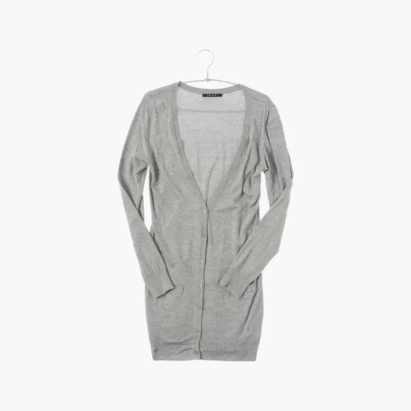 [BUNJANG] INGNI Gray Long Cardigan / INGNI 그레이 롱 가디건 일본 브랜드 빈티지 m