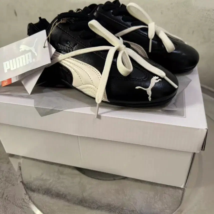 [BUNJANG] Puma x Rosé Speedcat PRM Black Warm White / 푸마 x 로제 스피드캣 PRM 블랙 웜 화이트 230MM