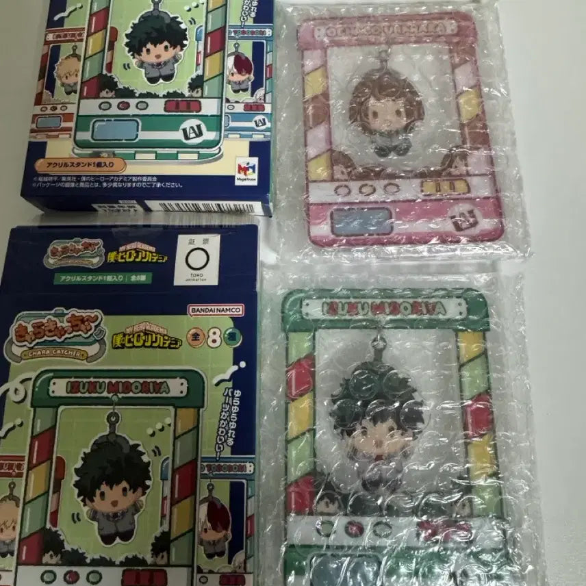 [BUNJANG] My Hero Academia Charachuter Izuku Midoriya Ochaco Uraraka Bundle Set / 나히아 히로아카 캬라캐쳐 미도리야 우라라카 일괄