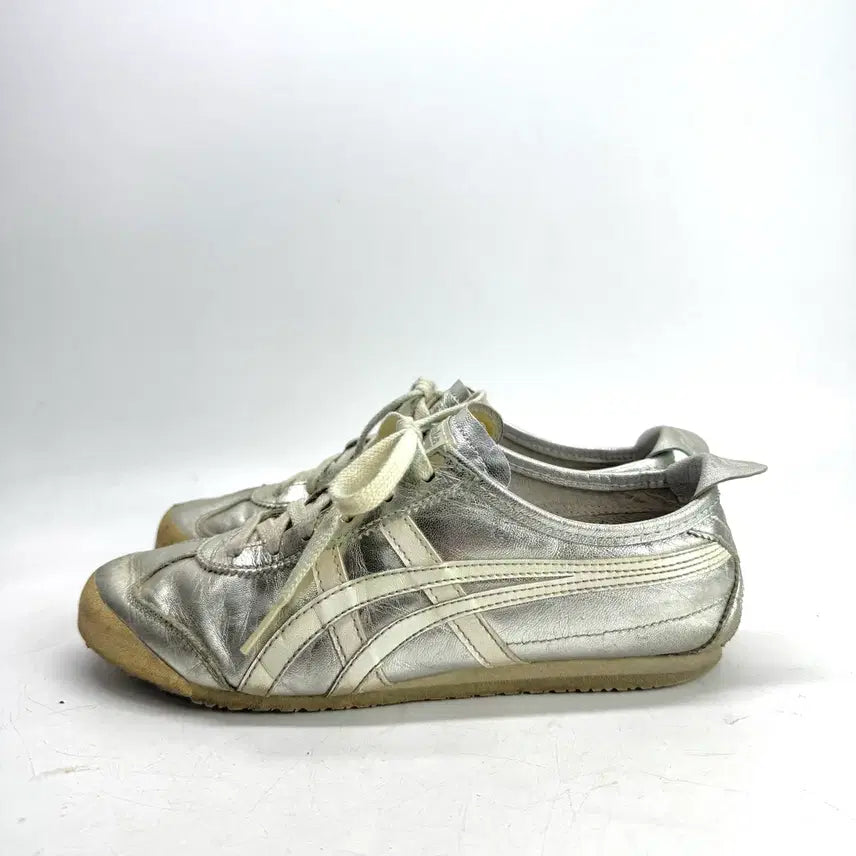 [BUNJANG] Onitsuka Tiger Mexico 66 White Silver / 245) 오니츠카타이거 멕시코66 화이트실버