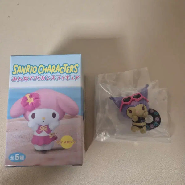 [BUNJANG] Sanrio Characters Summer Figures My Melody & Kuromi Set / 산리오 캐릭터즈 여름 피규어 마이멜로디 쿠로미
