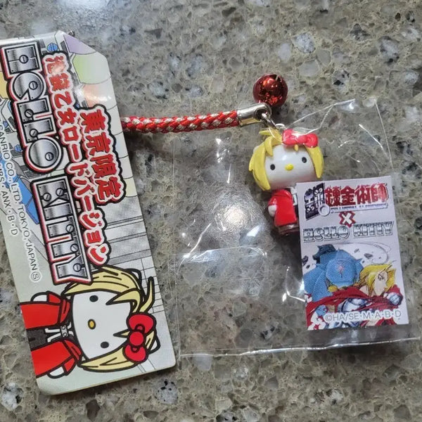 [BUNJANG] Fullmetal Alchemist x Hello Kitty Collaboration Limited Edition Keychain / 강철의 연금술사 키티 키링