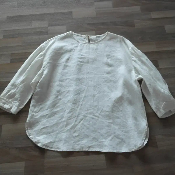 [BUNJANG] JS New York Linen Blouse 77 Size / JS.뉴욕리넨 블라우스/77사이즈/최상급