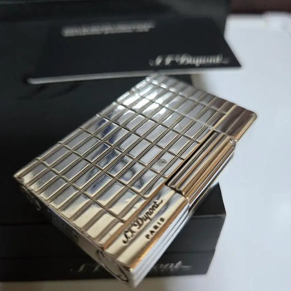 [BUNJANG] S.T. Dupont Line 2 Gatsby Lighter Silver / [풀세트] 듀퐁라이터 라인2 ca18138 개츠비 은장 듀퐁라이타