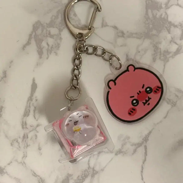 [BUNJANG] Chiikawa LED Keycap Keychain Acrylic Charm / 치이카와 빡침 LED 키캡 키링 아크릴참