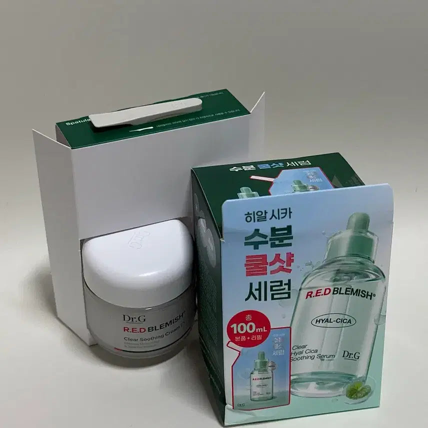 [BUNJANG] Dr.G Red Blemish Bundle Set Serum 100ml + Cream 70ml / [미개봉/일괄] 닥터지 레드블레미쉬 세럼 100ml + 크림 70ml