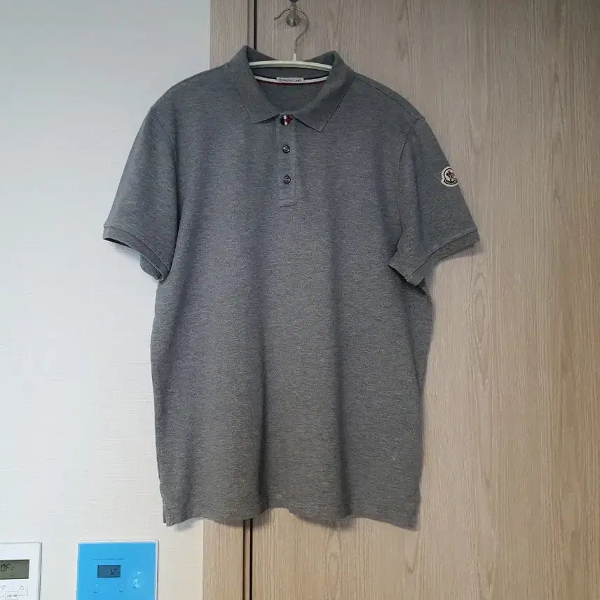 [BUNJANG] Moncler Men's Polo Shirt L Grey / 몽클레어 PK 남성 폴로 L