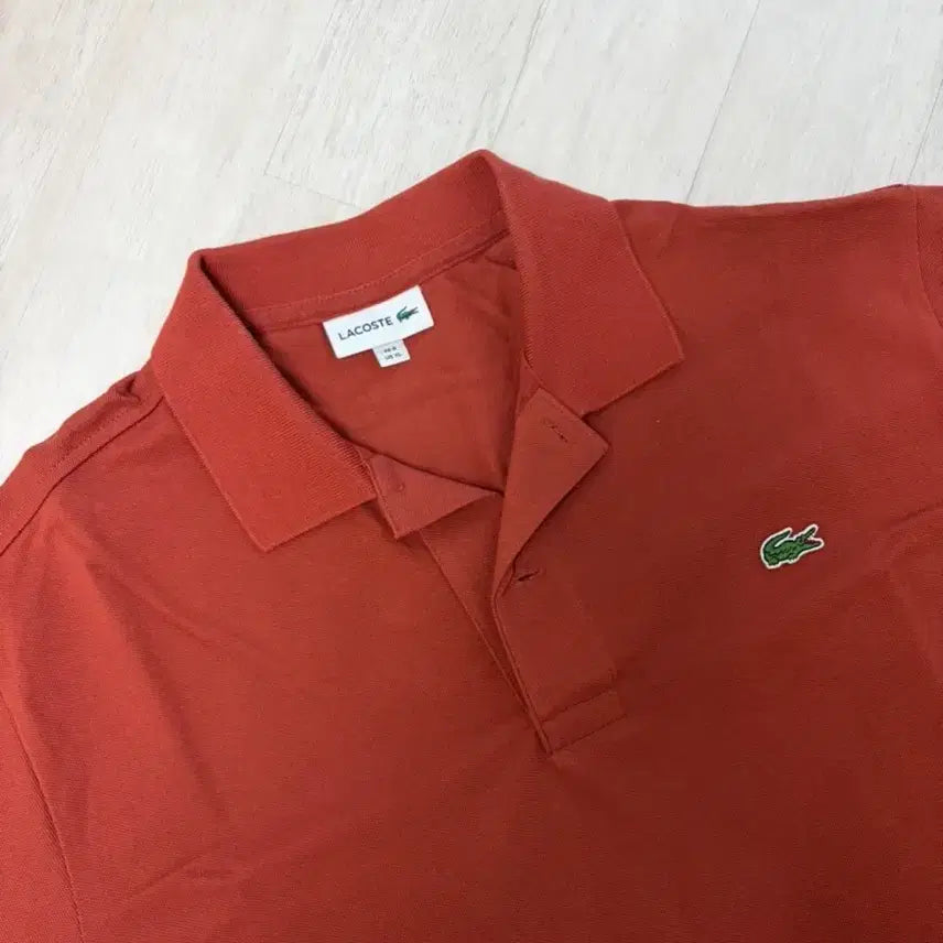 [BUNJANG] Lacoste Polo Short Sleeve T-Shirt Brown XL / 라코스테 폴로 반팔 티셔츠 브라운