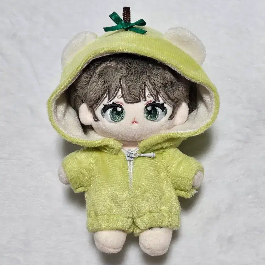[BUNJANG] 10cm Doll Clothes Apple Bear Jumpsuit / 10cm 솜인형옷 사과곰 청사과 디엠에스돌 우주복
