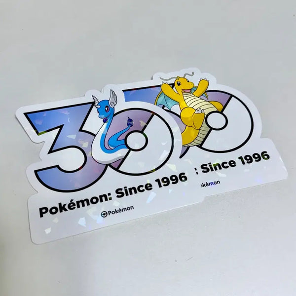 [BUNJANG] Pokemon 30th Anniversary Logo Sticker - Dragonair / Dragonite Bundle Set / 포켓몬 30주년 로고스티커 - 신뇽 / 망나뇽