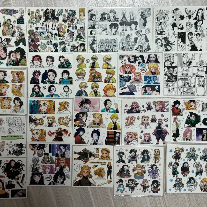 [BUNJANG] Demon Slayer Stickers (Set) / 귀멸의칼날 인스