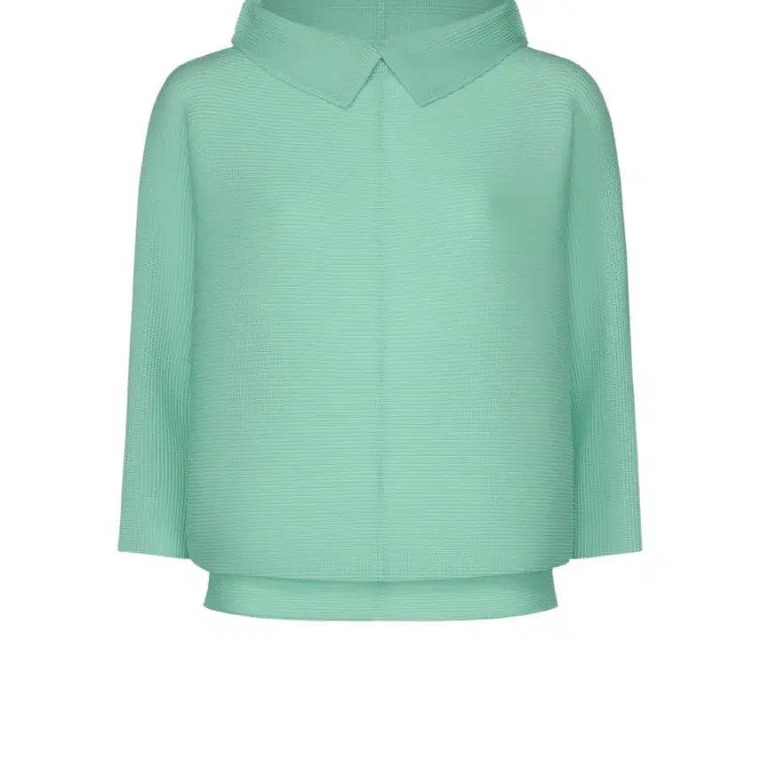 [BUNJANG] Issey Miyake Dolman Stretch Pleats Cardigan Sky Blue / 미 이세이미야케 7월 돌먼 스트레치 플리츠 가디건 스카이블루 새상품