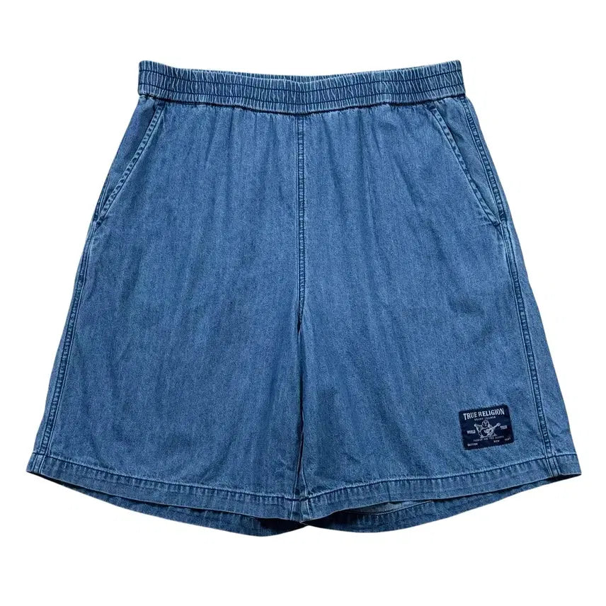 [BUNJANG] True Religion Denim Banding Shorts / 트루릴리전 데님 밴딩 반바지