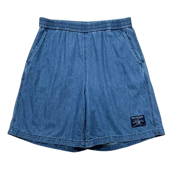 [BUNJANG] True Religion Denim Banding Shorts / 트루릴리전 데님 밴딩 반바지