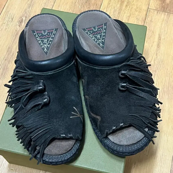 [BUNJANG] Capital Pueblo Sandals Black Size 4 / 캐피탈 푸에블로 샌들 블랙 4사이즈