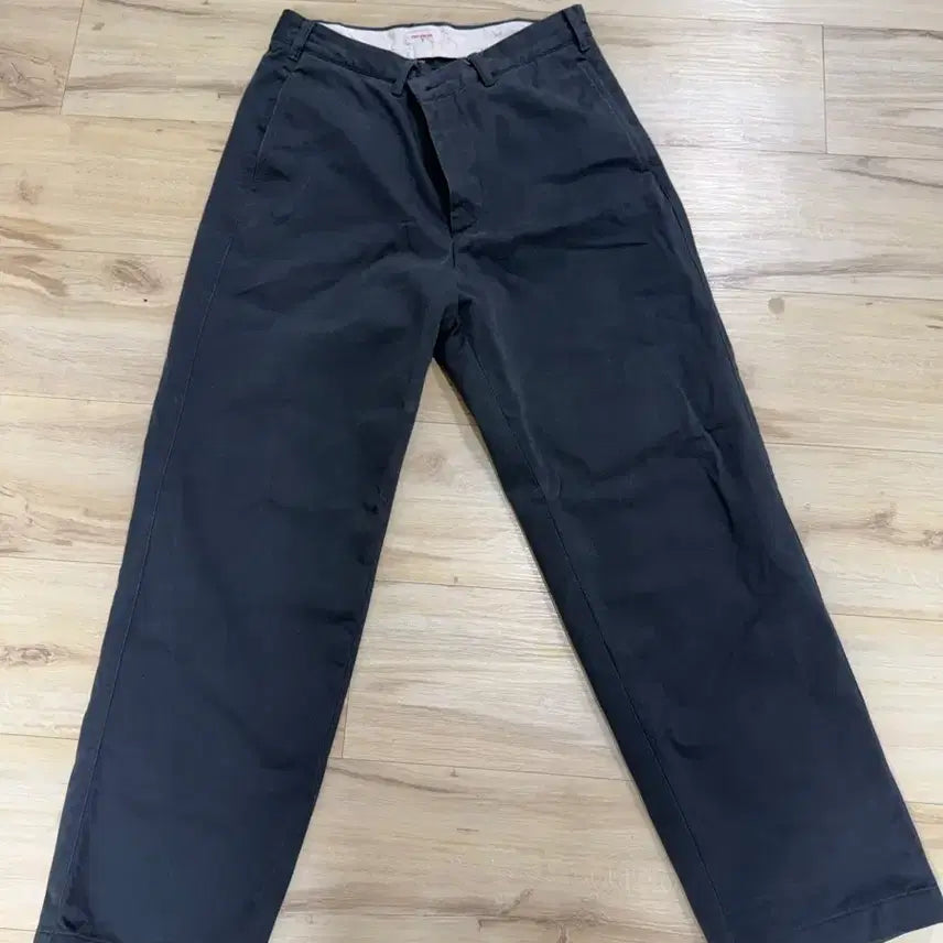 [BUNJANG] Everyone Vintage Cotton Drill Chino Pants Charcoal / 에브리원 빈티지 코튼 드릴 치노 차콜 3사이즈