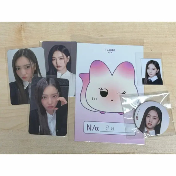 [BUNJANG] Yui (ICHILLIN') Island2 Photocard, Badge, Mini Poster, Postcard Bundle Set / 키비츠 아이랜드 유이 포카 뱃지 증사 엽서 일괄 셋트 판매