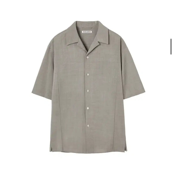 [BUNJANG] In Silence Light Wool Short Sleeve Shirt SAND BEIGE / (M) 인사일런스 라이트 울 숏슬리브 셔츠 SAND BEIGE