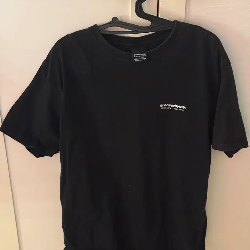 [BUNJANG] GroovyRoom Black T-shirt / 그루비룸 반팔티 블랙