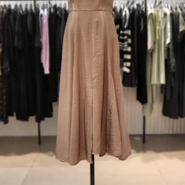 [BUNJANG] Vov Shine String Flare Dress / 보브 샤인 스트링 플레어원피스