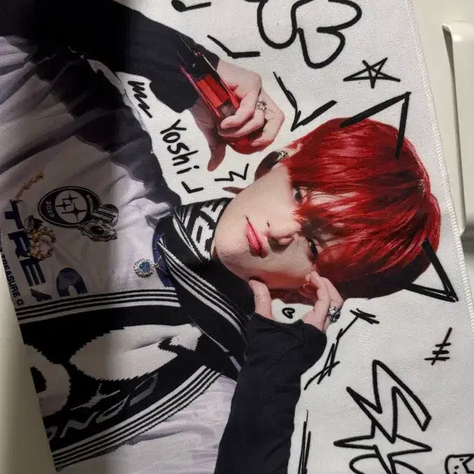 [BUNJANG] TREASURE Yoshi Reflective Slogan / 트레저 요시 반사 슬로건