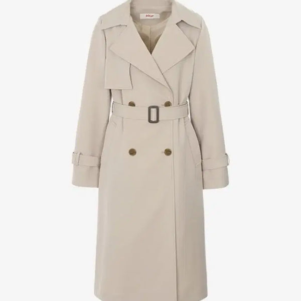 [BUNJANG] SOUP Beige Long Trench Coat Size 55 / SOUP 베이지 롱 트렌치코트 55