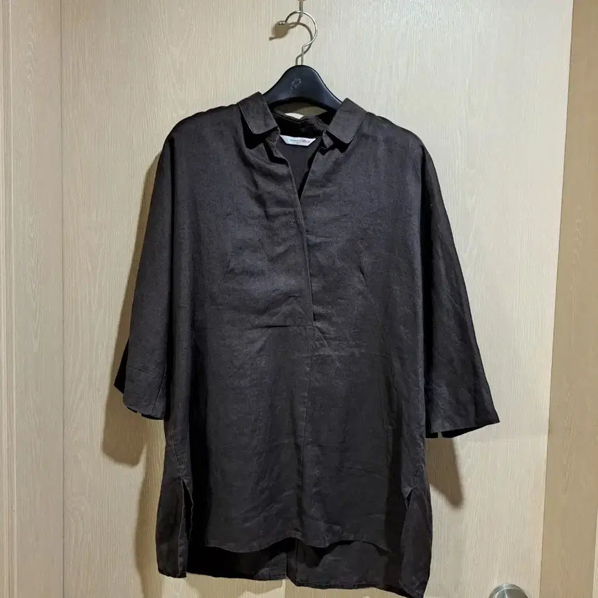 [BUNJANG] JISEN Dark Brown Easy Wear Shirt / 이지웨어 셔츠 다크 브라운