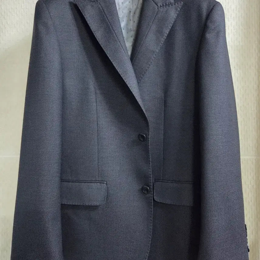[BUNJANG] Galaxy Cardinal Men's Charcoal Patterned Wool Blend Suit Jacket / 갤럭시 카디널  남성 정장 자켓 100