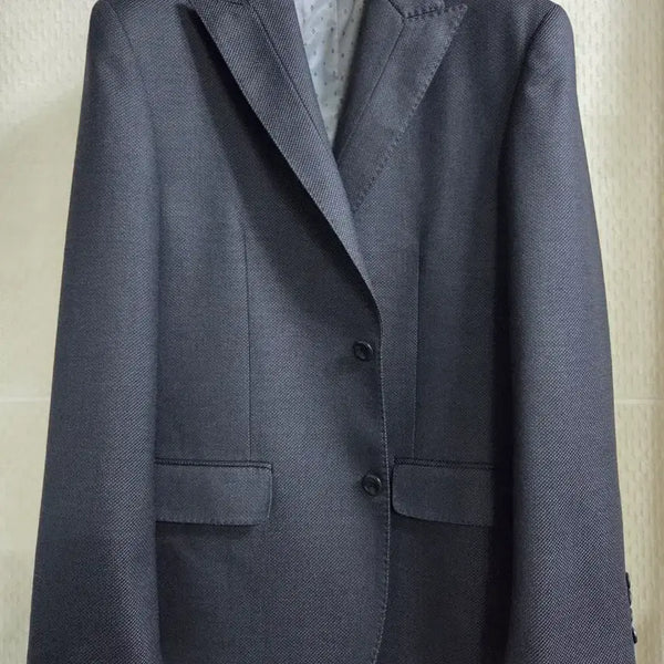 [BUNJANG] Galaxy Cardinal Men's Charcoal Patterned Wool Blend Suit Jacket / 갤럭시 카디널  남성 정장 자켓 100