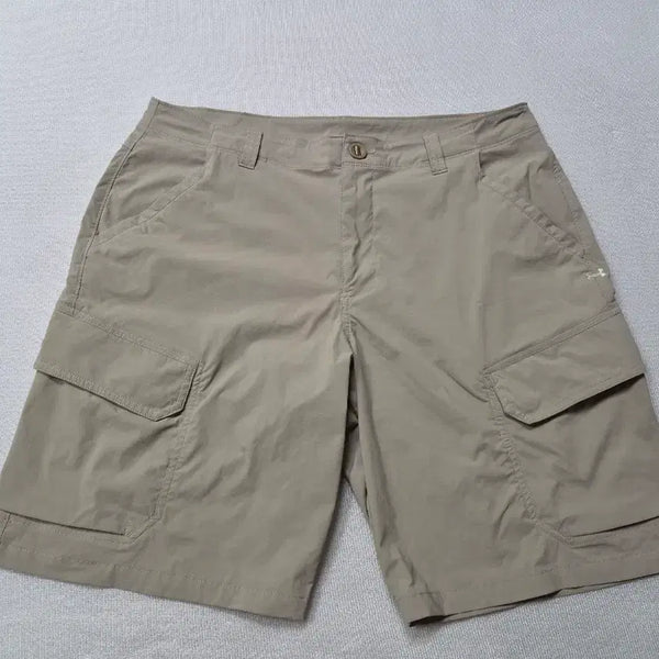 [BUNJANG] Under Armour Cargo Shorts Beige Waist 36 / 언더아머 카고 반바지 베이지 허리36