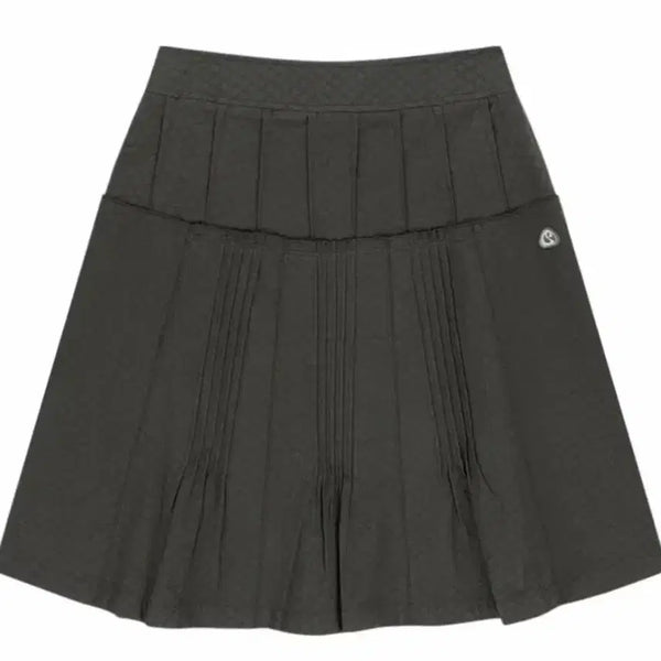 [BUNJANG] KOSEIO Flower Pintuck Skirt Charcoal Size 2 / 코이세이오 플라워 핀턱 스커트 차콜 2사이즈 택 달린 새상품 판매