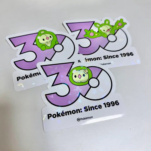 [BUNJANG] Pokemon 30th Anniversary Logo Stickers - Unown / Duosion / Reuniclus Bundle Set / 포켓몬 30주년 로고스티커 - 유니란 / 듀란 / 란쿨루스