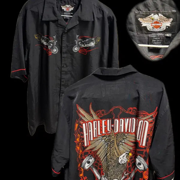 [BUNJANG] Harley-Davidson Graphic T-Shirt / 할리데이비슨 셔츠