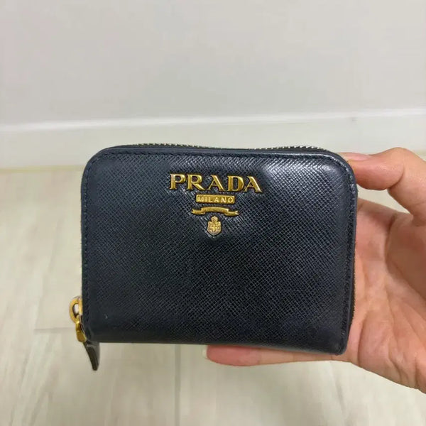 [BUNJANG] Prada Saffiano Card Holder Black / 프라다 사피아노 카드지갑 블랙