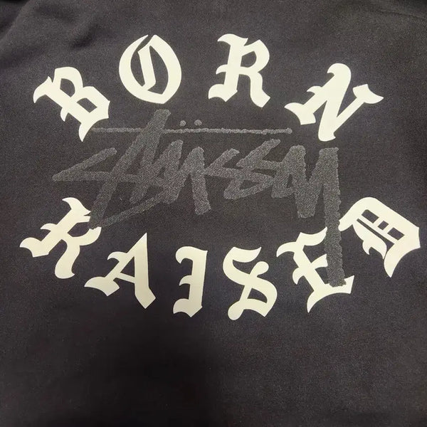 [BUNJANG] Stussy Bone & Raised Zip-Up Hoodie (L) / 스투시 본앤레이즈드 후드집업 L