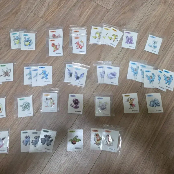 [BUNJANG] Pokemon Artwork Tteok-bok-i Stickers (30th Anniversary) / 포켓몬 아트워크 띠부씰 교환!
