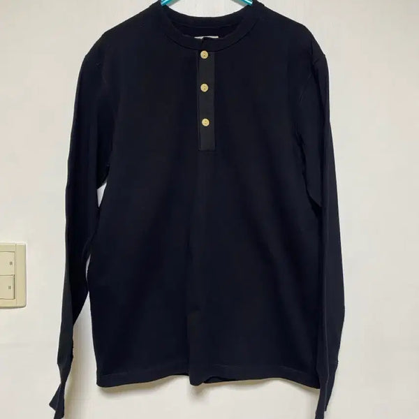 [BUNJANG] BRONSON Henry Neck Long Sleeve Black L / [BRONSON] 브론슨 헨리넥 롱슬리브 블랙 L사이즈