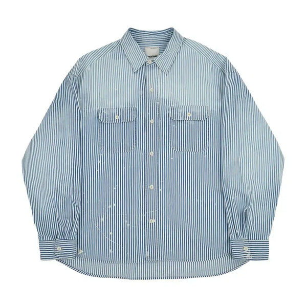 [BUNJANG] Oshitare Vintage Hickory Shirt / [1]오시타레 빈티지 히코리 셔츠