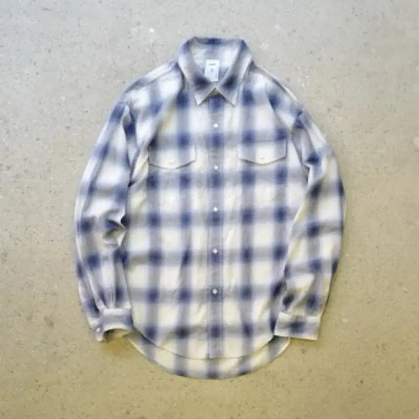 [BUNJANG] Blindfiles Ombre Shirt Blue / [0]블라인드파일즈 옴브레셔츠 블루