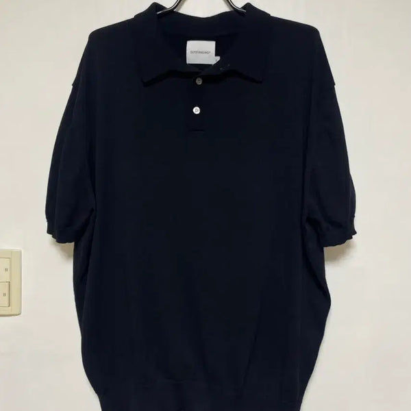 [BUNJANG] Outstanding Knit Collar T-Shirt Size 3 / [OUTSTANDING] 아웃스탠딩 니트 카라 티셔츠 3사이즈