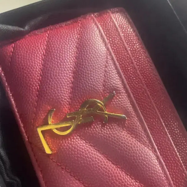 [BUNJANG] Yves Saint Laurent Card Holder Full Set / 입생로랑 카드지갑 풀박